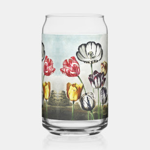 Vaso Con Forma De Lata Tulipanes Multicolor al Estilo Regency Malhumorado