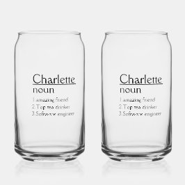 Vaso Con Forma De Lata Tumblador de definición de nombre personalizado