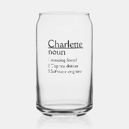 Vaso Con Forma De Lata Tumblador de definición de nombre personalizado