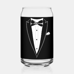 Vaso Con Forma De Lata Tuxedo