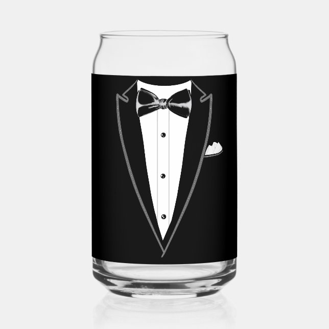 Vaso Con Forma De Lata Tuxedo (Anverso)