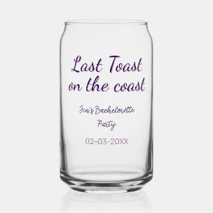 VASO CON FORMA DE LATA ÚLTIMO BRINDIS EN LA FIESTA DE SOLTERA DE LA COSTA