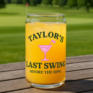Vaso Con Forma De Lata Último swing antes de la soltera de golf