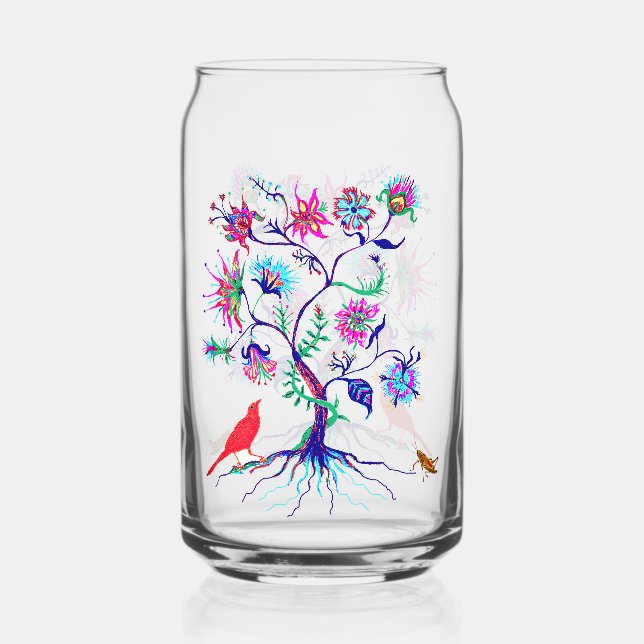 Vaso Con Forma De Lata Un árbol de la vida (Anverso)