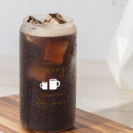 Vaso Con Forma De Lata Un bebé está preparando Baby Shower