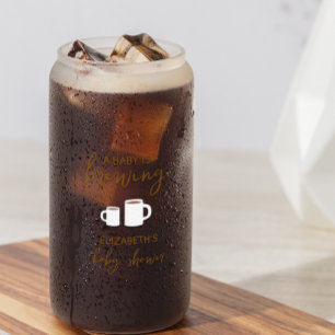 Vaso Con Forma De Lata Un bebé está preparando Baby Shower