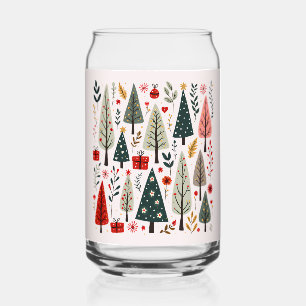 Vaso Con Forma De Lata Un bosque de árboles navideños maravilloso