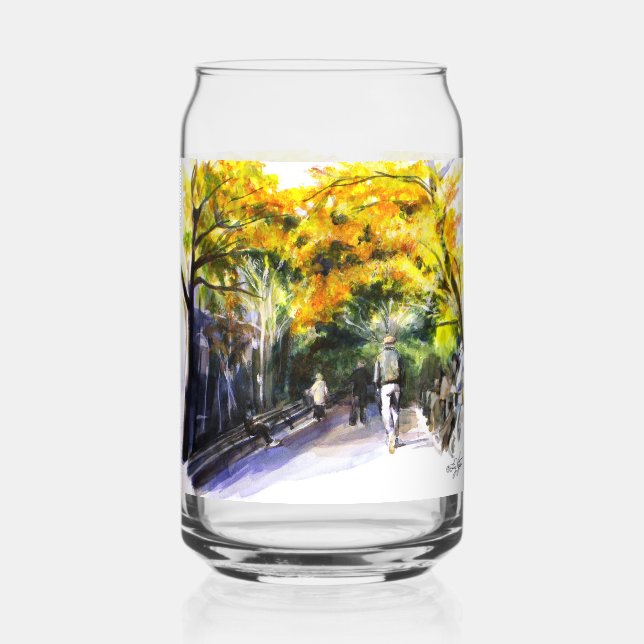 Vaso Con Forma De Lata Un Paseo Por El Parque (Anverso)