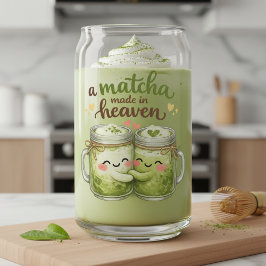 Vaso Con Forma De Lata Una Matcha Hecha en el Cielo Divertido Juego de Pa