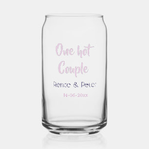 Vaso Con Forma De Lata Una pareja caliente agregar nombre pastel retro mo