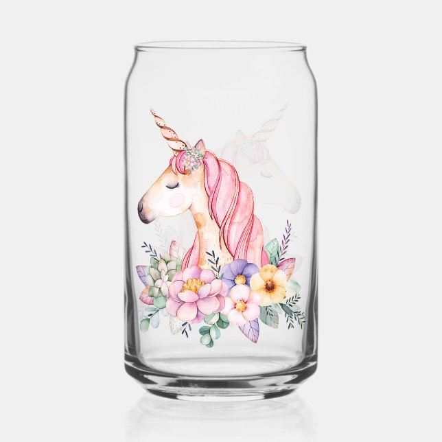 Vaso Con Forma De Lata Unicornio (Anverso)