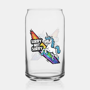 Vaso Con Forma De Lata Unicornio Lo Siento o No Lo Siento