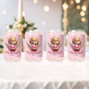 Vaso Con Forma De Lata Universidad Cute Cupid Chicle Ángel Estética
