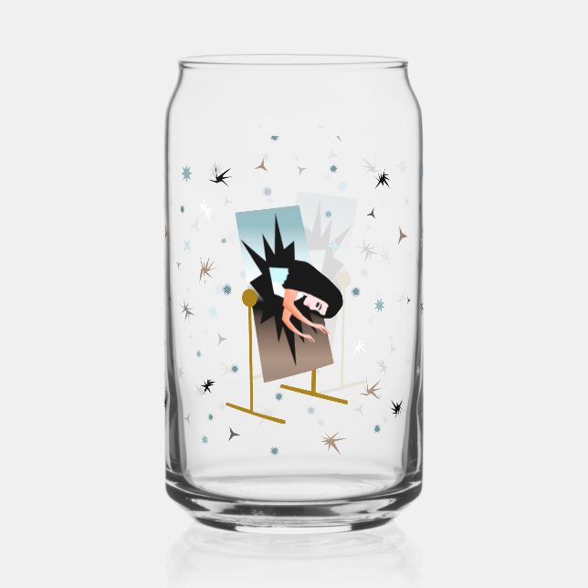Vaso Con Forma De Lata Uno de esos días puede vidrio (Anverso)