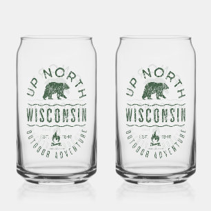 Vaso Con Forma De Lata Up North Wisconsin