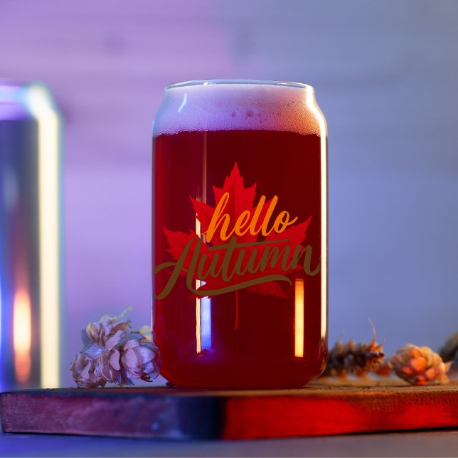 Vaso Con Forma De Lata Uvas otoñales hojas Drinkware Set (Subido por el creador)