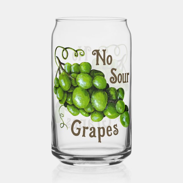 Vaso Con Forma De Lata Uvas Vidrio seco (Reverso )