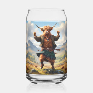 Vaso Con Forma De Lata Vaca de las Tierras Altas Bailando The Highland Fl