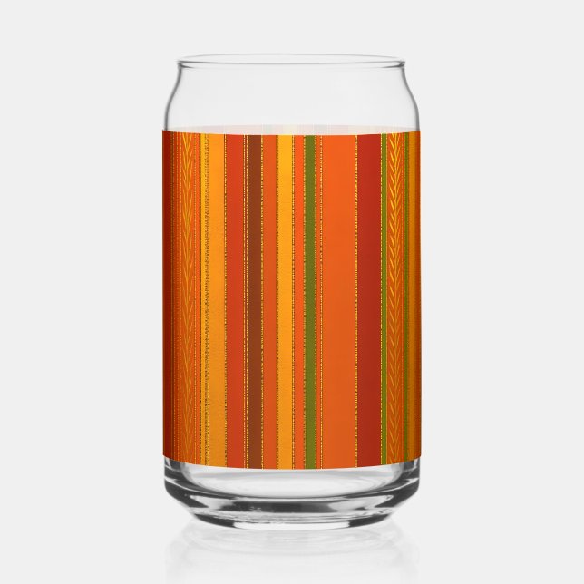 Vaso Con Forma De Lata Vacaciones de otoño Las franjas brillan (Reverso )