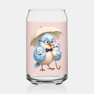 Vaso Con Forma De Lata Vajilla de vidrio Father Bird de regalo
