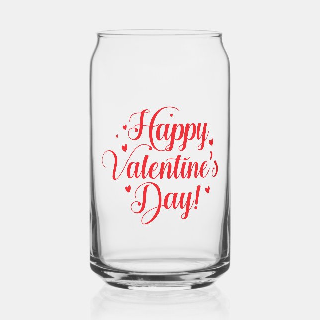 Vaso Con Forma De Lata Valentine (Anverso)