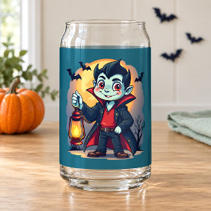 Vaso Con Forma De Lata Vampiro Lindo con Linterna Kawaii Halloween