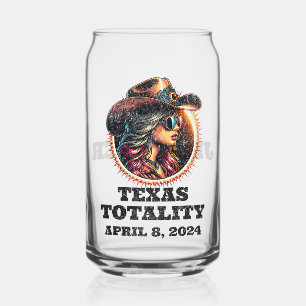 Vaso Con Forma De Lata Vaquera Eclipse Total Solar 4.08.2024 Texas