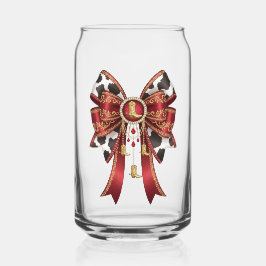 Vaso Con Forma De Lata vaquera roja con arco