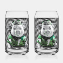 Vaso de cerdito de cerámica