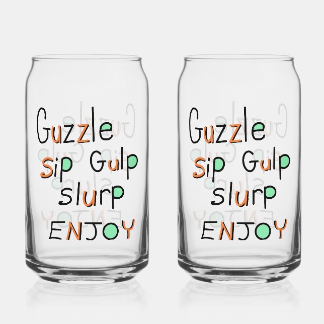 Vaso Con Forma De Lata Vaso de disfrute con sorbos (Anverso)