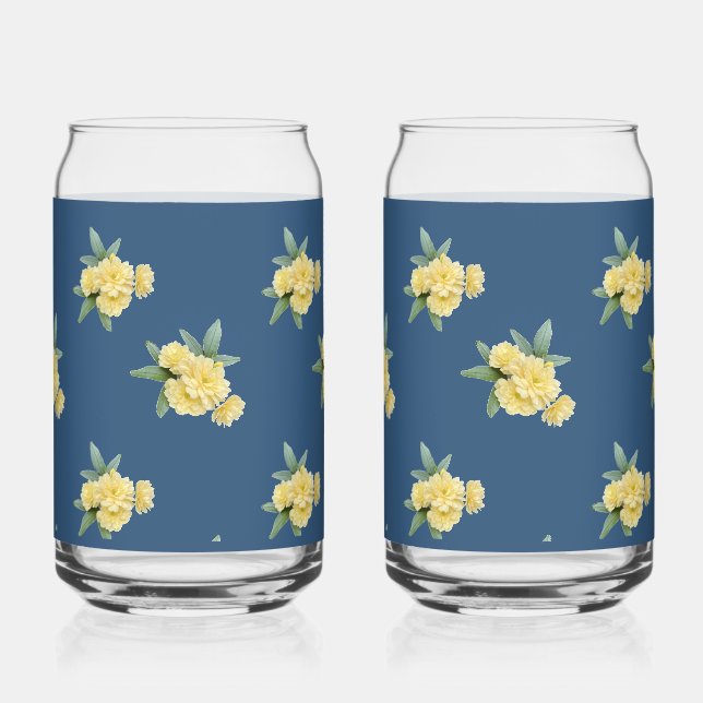 Vaso Con Forma De Lata Vaso de lata Rosa Amarilla (Anverso)