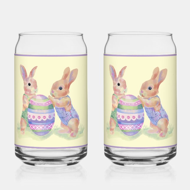 Vaso Con Forma De Lata Vaso de refresco de conejito dulce (Anverso)