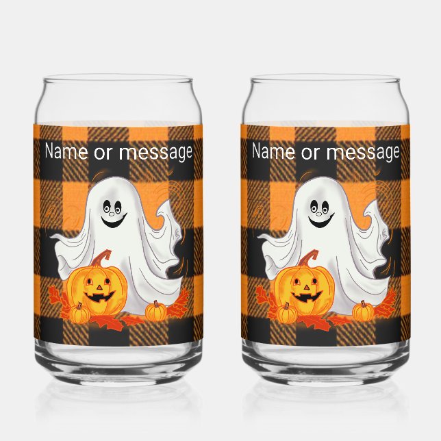 Vaso Con Forma De Lata Vaso de refresco fantasma (Anverso)