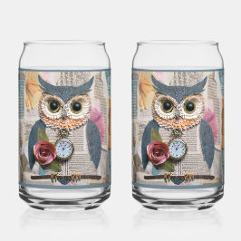 Vaso Con Forma De Lata Vaso de soda de búho de papel