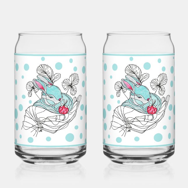 Vaso Con Forma De Lata Vaso de soda de conejo en mano (Anverso)