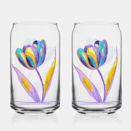 Vaso Con Forma De Lata Vaso de soda de tulipán