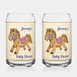 Vaso Con Forma De Lata Vaso de soda para baby shower de pony