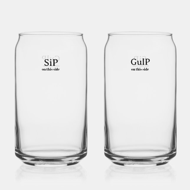 Vaso Con Forma De Lata Vaso de Sorbo y Tragantada (Anverso)