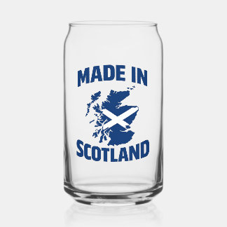 Vaso Con Forma De Lata Vaso de Vidrio con Bandera de Hecho en Escocia