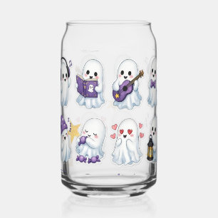 Vaso Con Forma De Lata Vaso de vidrio con elementos espeluznantes y lindo