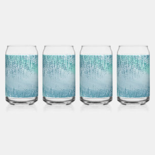 Vaso Con Forma De Lata Vaso de vidrio para beber con salpicaduras de pint