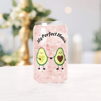 Vaso Con Forma De Lata Vaso de vidrio San Valentin 