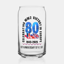 Vaso Con Forma De Lata VE DAY 80 Aniversario de la victoria en Europa Seg