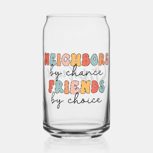 Vaso Con Forma De Lata Vecinos retro personalizados por elección de amigo