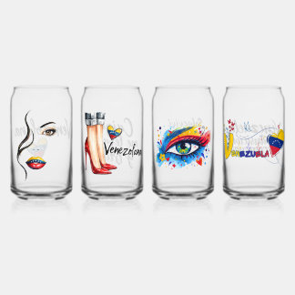 Vaso Con Forma De Lata Venezolanos Artísticos – Orgullo, Mujer Venezolana