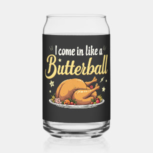 Vaso Con Forma De Lata Vengo como un día de acción de gracias de Butterba