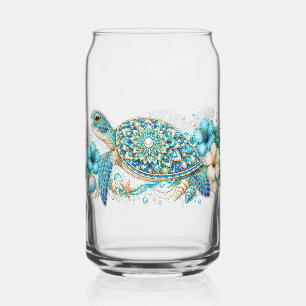 Vaso Con Forma De Lata Verano de Tortugas Marinas