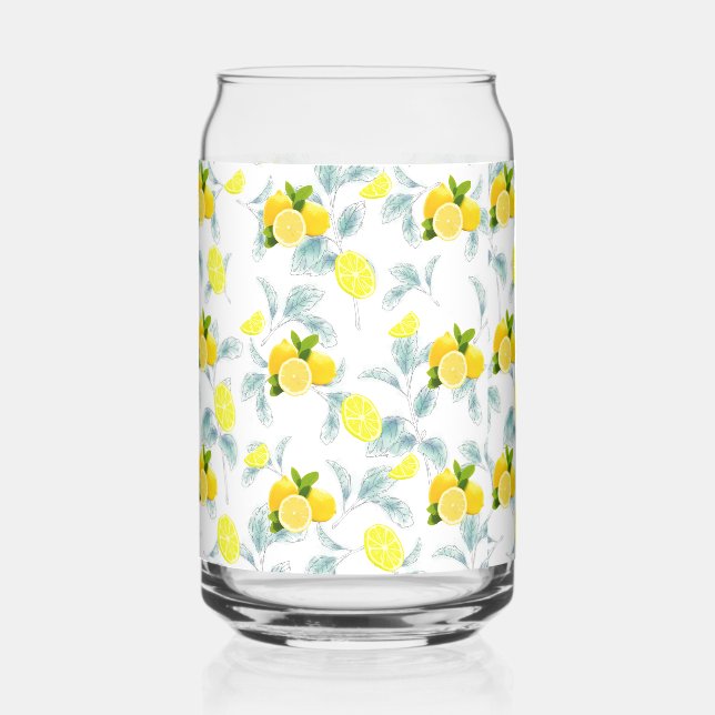 Vaso Con Forma De Lata Verano tropical Citrus fresco naranja lemon Slice (Anverso)