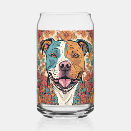 Vaso Con Forma De Lata verre pitbull