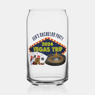 Vaso Con Forma De Lata Viaje de Despedida de Soltero Personalizable a Las